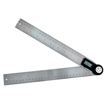 2 in 1 Digital Angle Ruler Finder Meter Protractor Inclinometer Goniometer Electronic Angle Gaug Stainless Steel